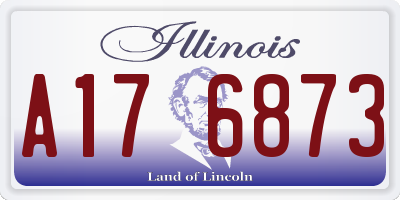 IL license plate A176873