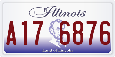 IL license plate A176876