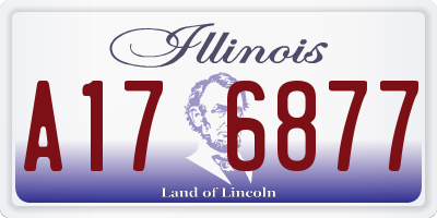 IL license plate A176877