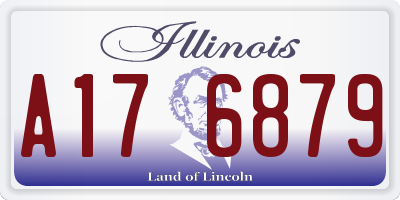 IL license plate A176879