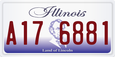 IL license plate A176881