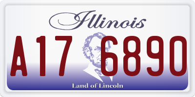 IL license plate A176890