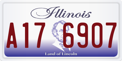 IL license plate A176907