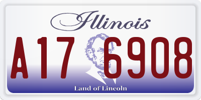 IL license plate A176908