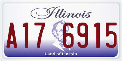 IL license plate A176915