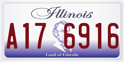 IL license plate A176916