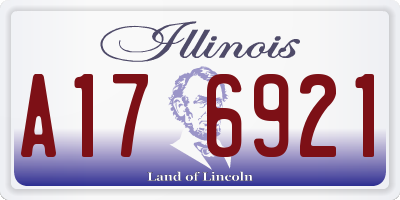 IL license plate A176921