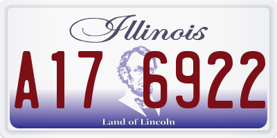 IL license plate A176922