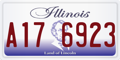 IL license plate A176923