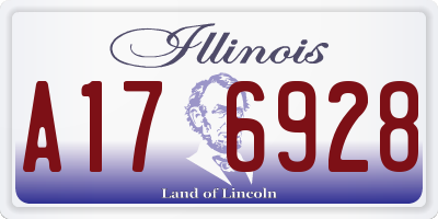 IL license plate A176928
