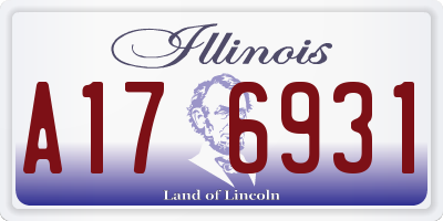 IL license plate A176931