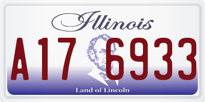 IL license plate A176933