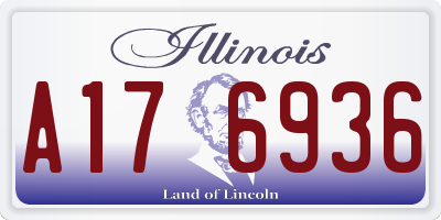 IL license plate A176936