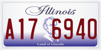 IL license plate A176940