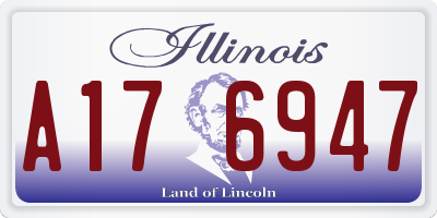 IL license plate A176947