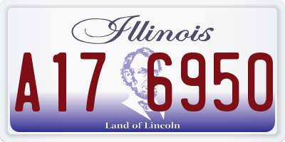 IL license plate A176950