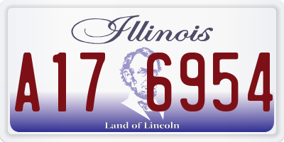 IL license plate A176954