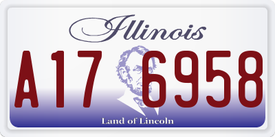 IL license plate A176958