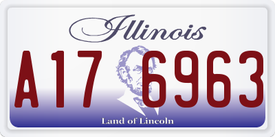 IL license plate A176963