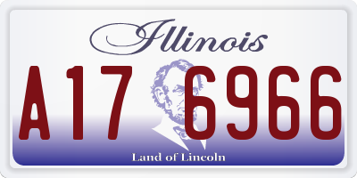 IL license plate A176966
