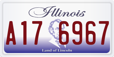 IL license plate A176967