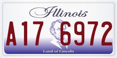 IL license plate A176972