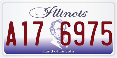 IL license plate A176975