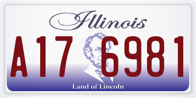 IL license plate A176981