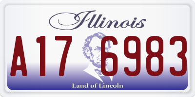 IL license plate A176983
