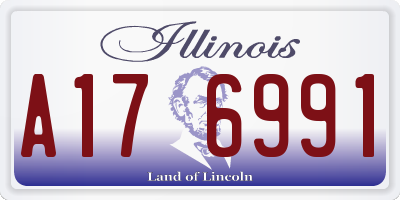 IL license plate A176991