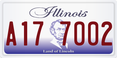 IL license plate A177002