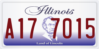 IL license plate A177015