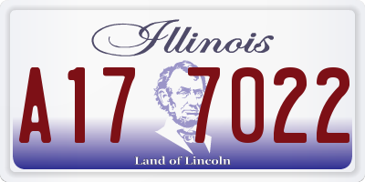 IL license plate A177022