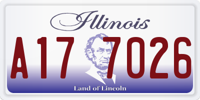 IL license plate A177026
