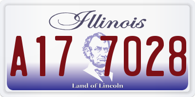 IL license plate A177028