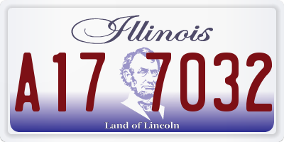 IL license plate A177032