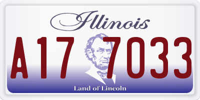 IL license plate A177033