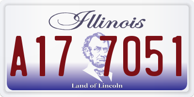 IL license plate A177051