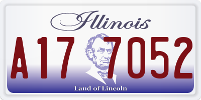 IL license plate A177052