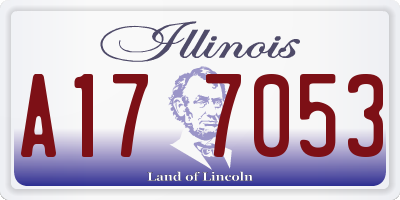 IL license plate A177053