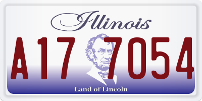 IL license plate A177054