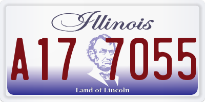 IL license plate A177055