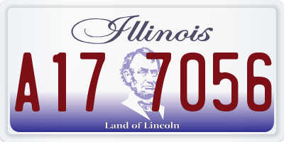 IL license plate A177056