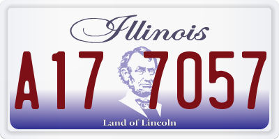 IL license plate A177057
