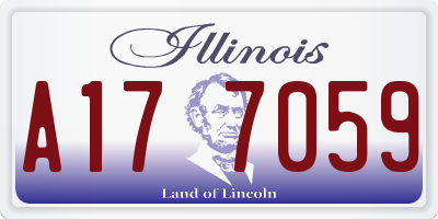 IL license plate A177059