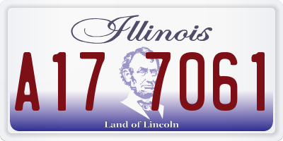 IL license plate A177061