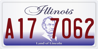 IL license plate A177062
