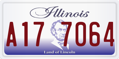 IL license plate A177064
