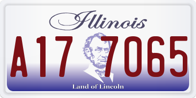 IL license plate A177065