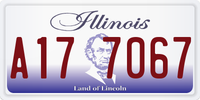 IL license plate A177067